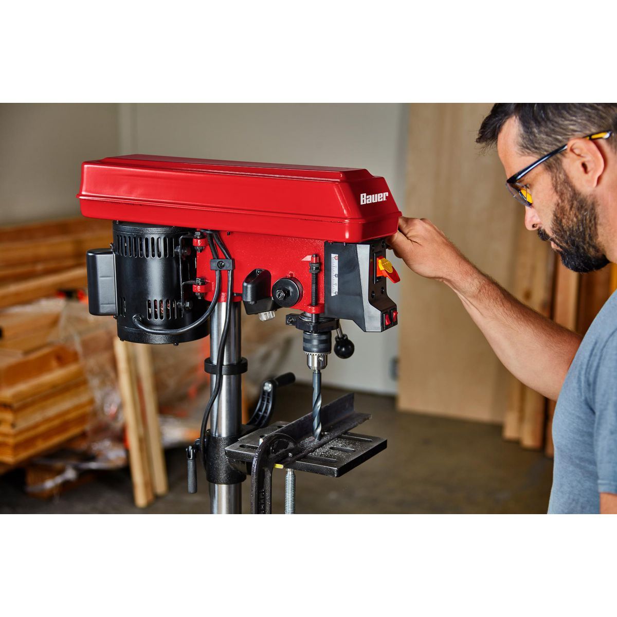 10 in. 5-Speed Bench Drill Press with Light I42022