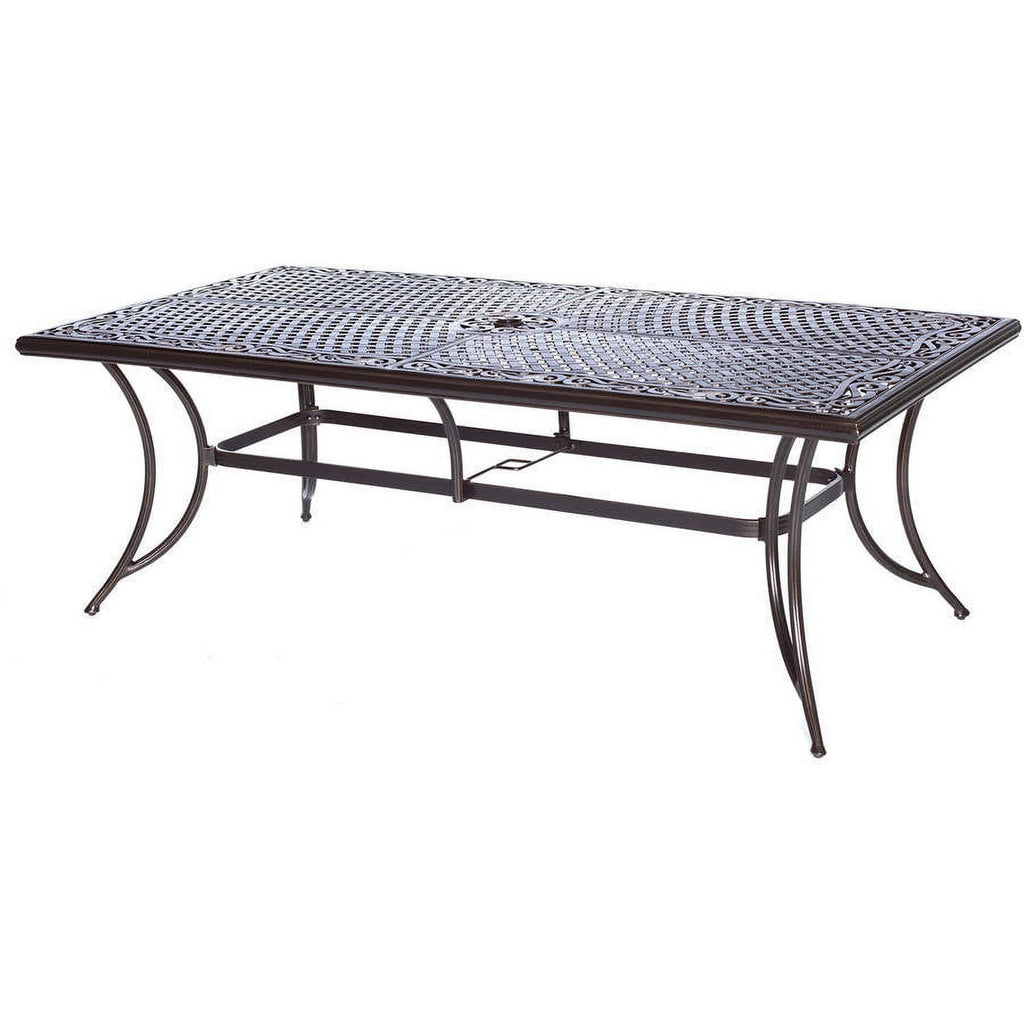 9-Piece Aluminum Outdoor Dining Set with 8 Swivel Rockers E596