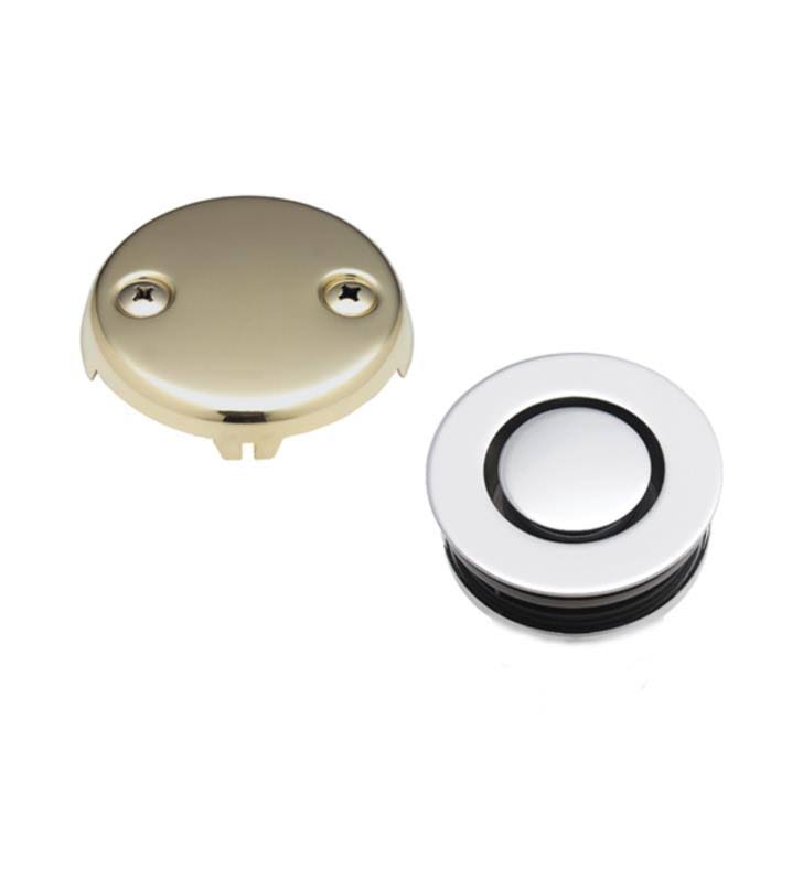 Waste and Overflow with Zero Drain Polished Nickel M298