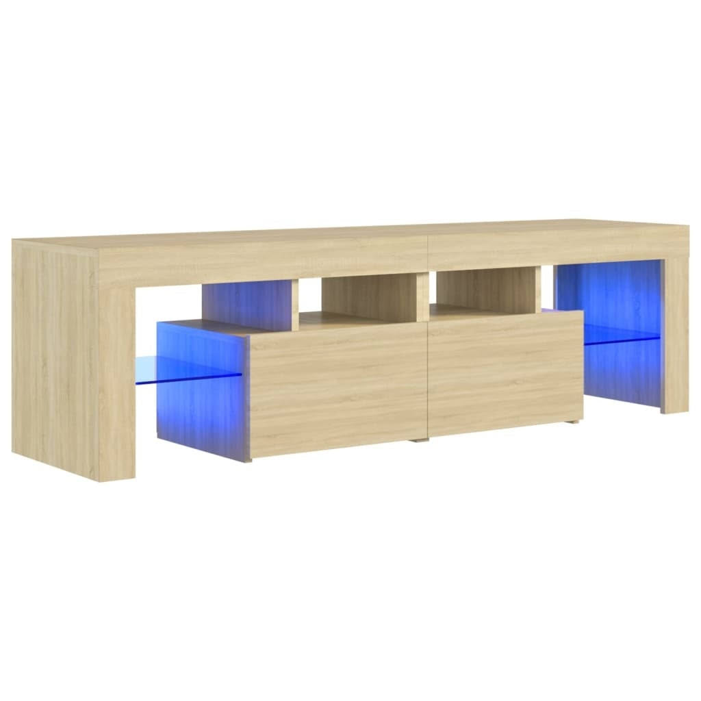 Sonoma Oak TV Cabinet with LED Lights F415146