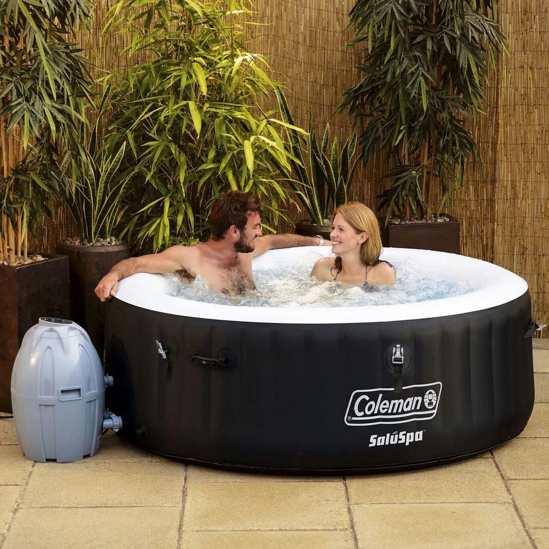 4 Person Portable Inflatable Outdoor Hot Tub Spa G22219
