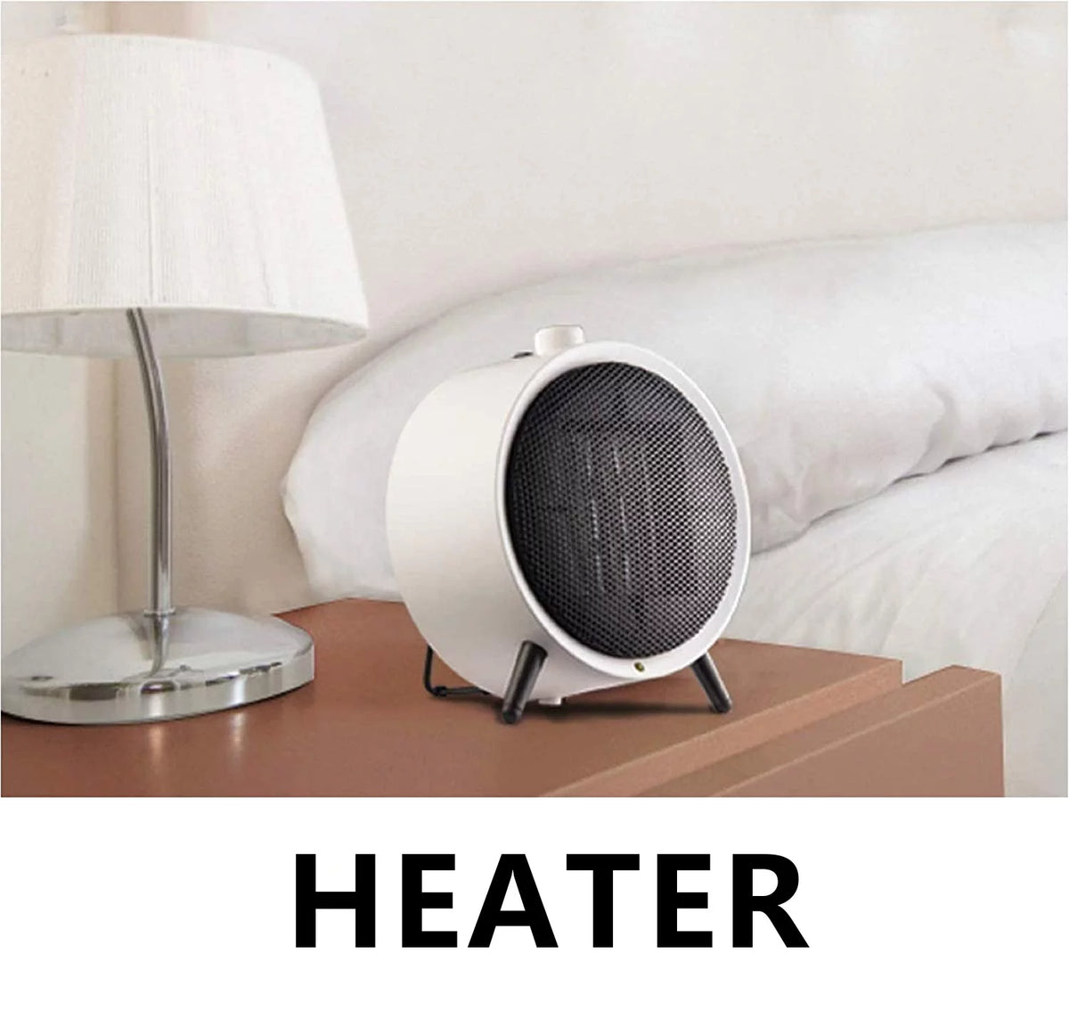 Ceramic White Portable Space Saving Heater E858