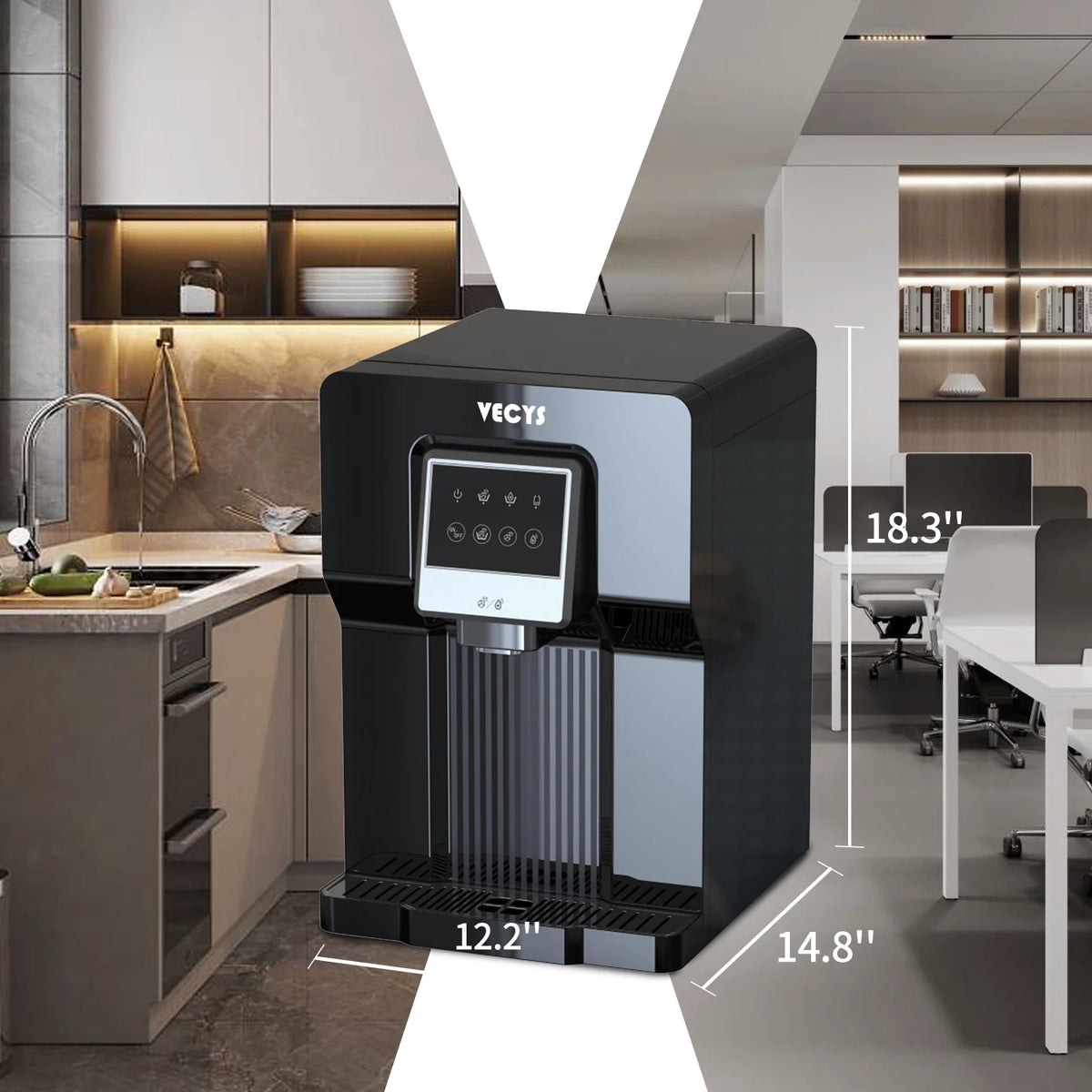 Water Cooler Dispenser with Built-in Ice Maker G246