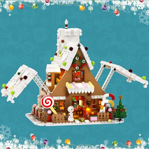 Gingerbread House Building Kit 1111 Pieces Building Blocks Toy Set Q1111