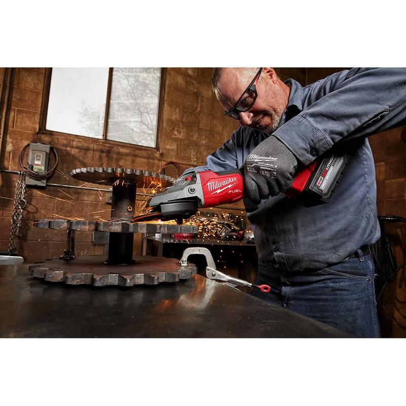 18V Brushless Cordless 5 in. Flathead Braking Grinder M8330