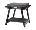Black Wood End Table with Drawer and Shelf P70702