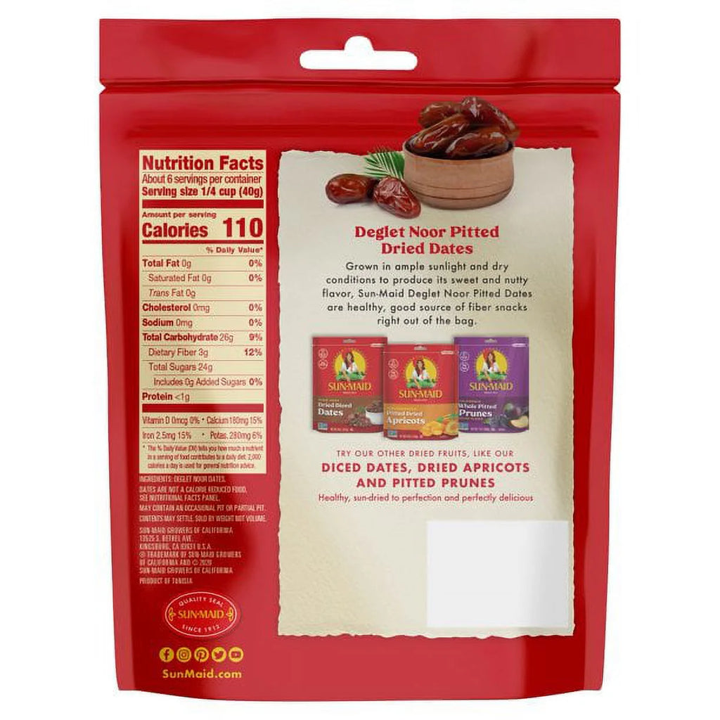 Pitted Dried Dates 8 oz Pack of 3 C16685
