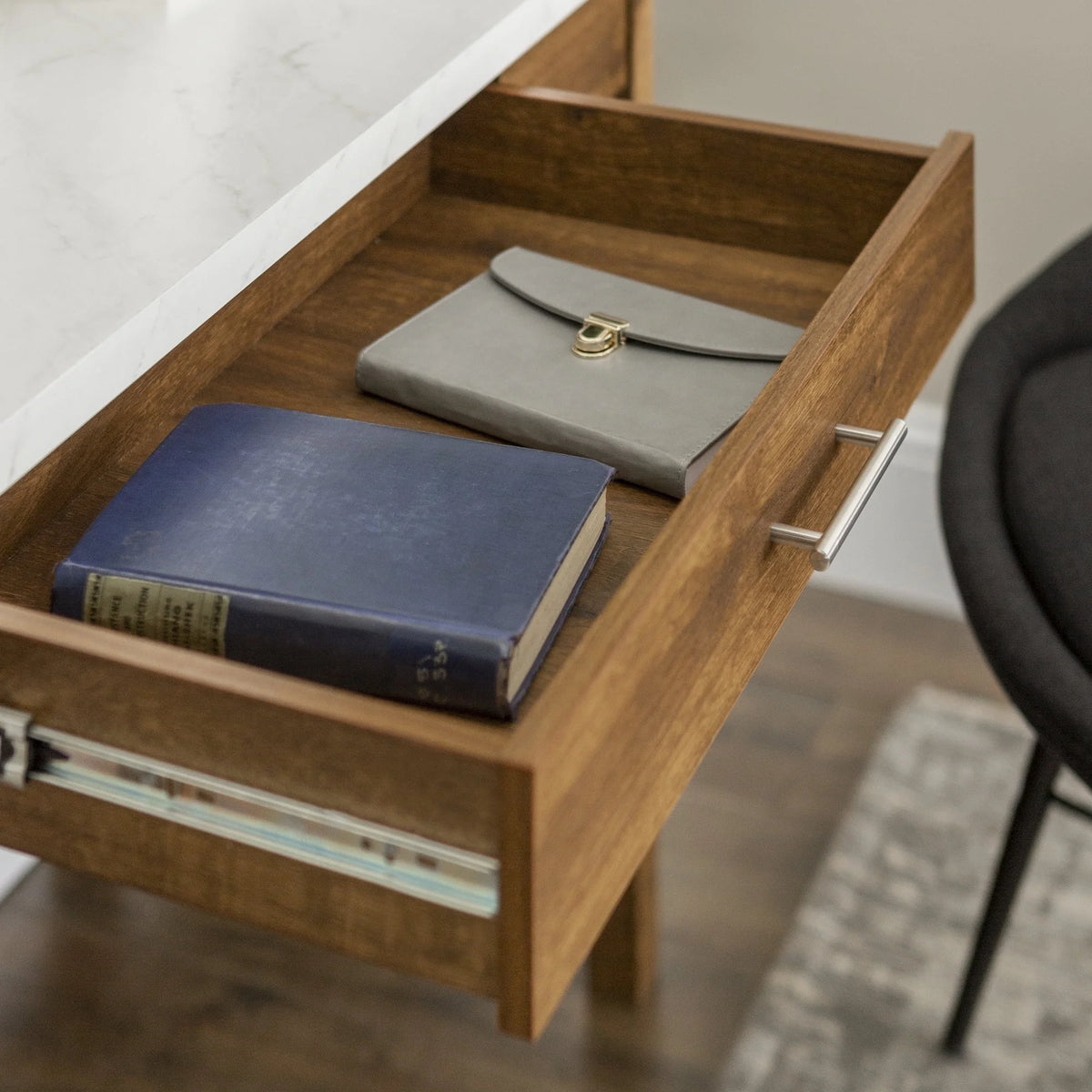 Rustic Farmhouse Computer Writing Desk with Drawer H164200