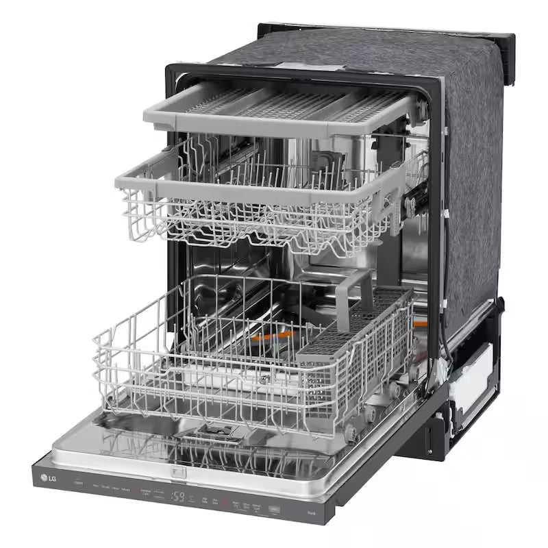 24 in. Smart Wi-Fi Dishwasher, Black Stainless Steel Y65934