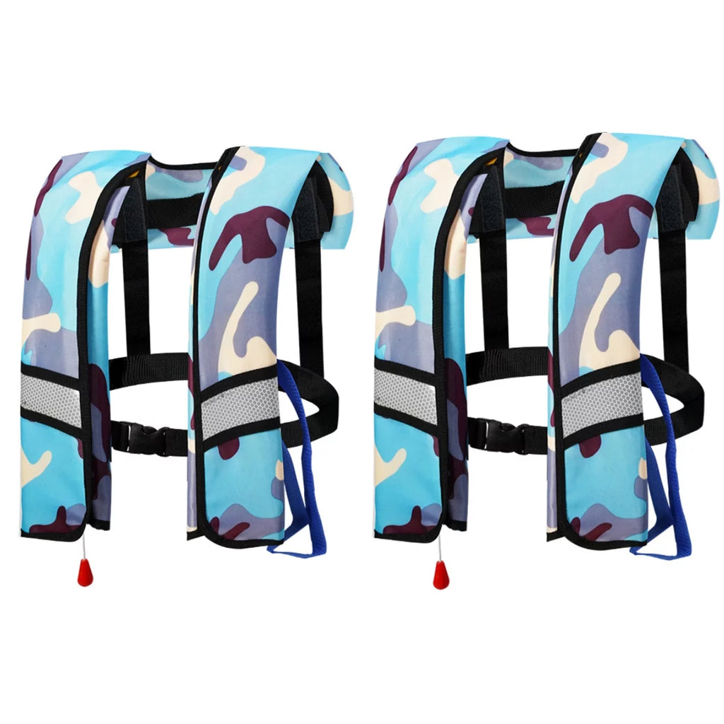 2 Pack Automatic Inflatable Life Jacket with Whistle G6922
