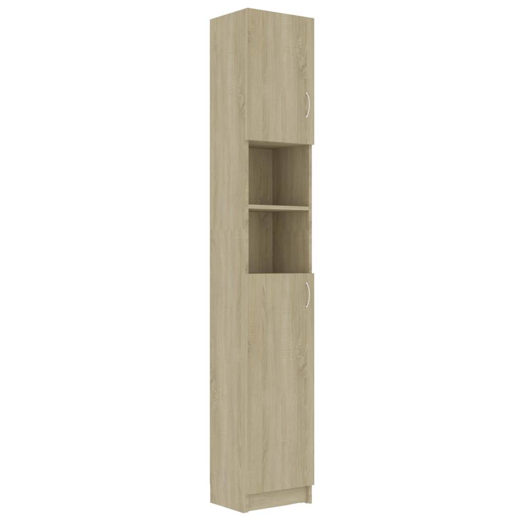 Bathroom Cabinet High Gloss Gray Chipboard U460