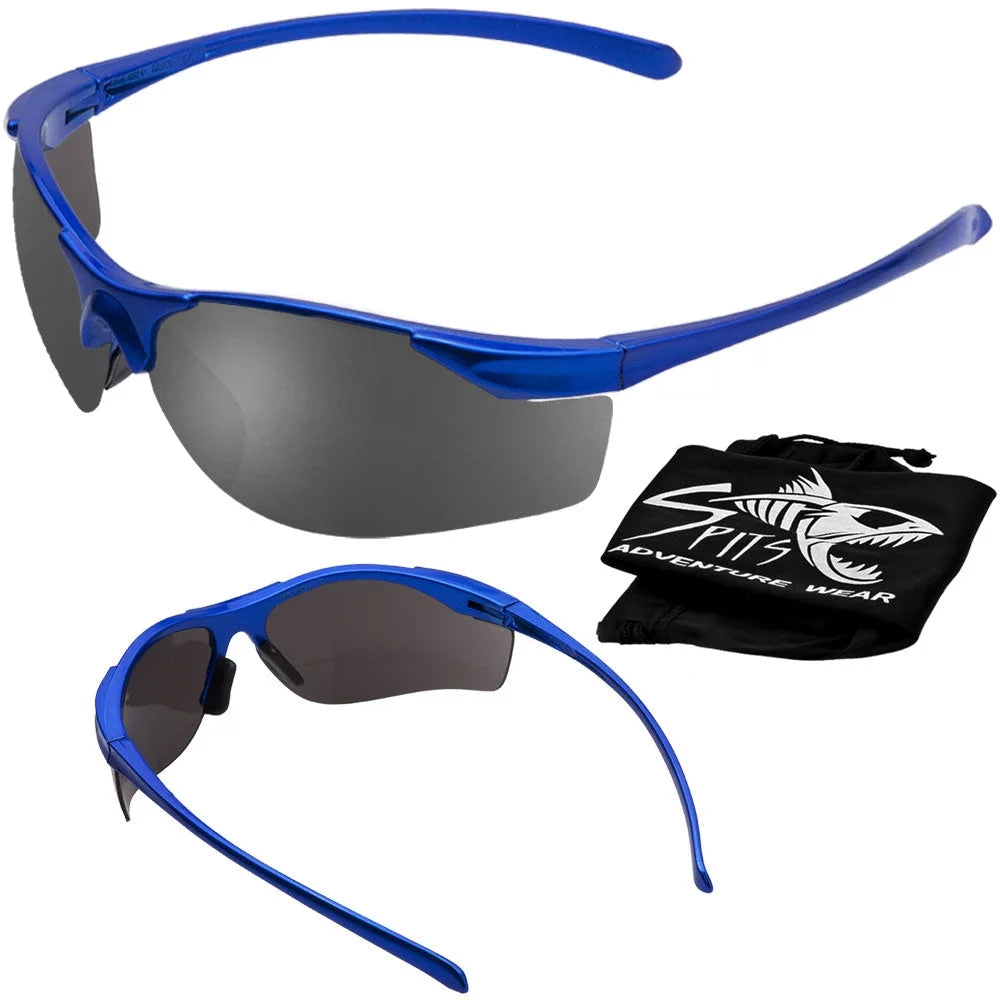 Royal Blue Wrap Around Safety Glasses D9201