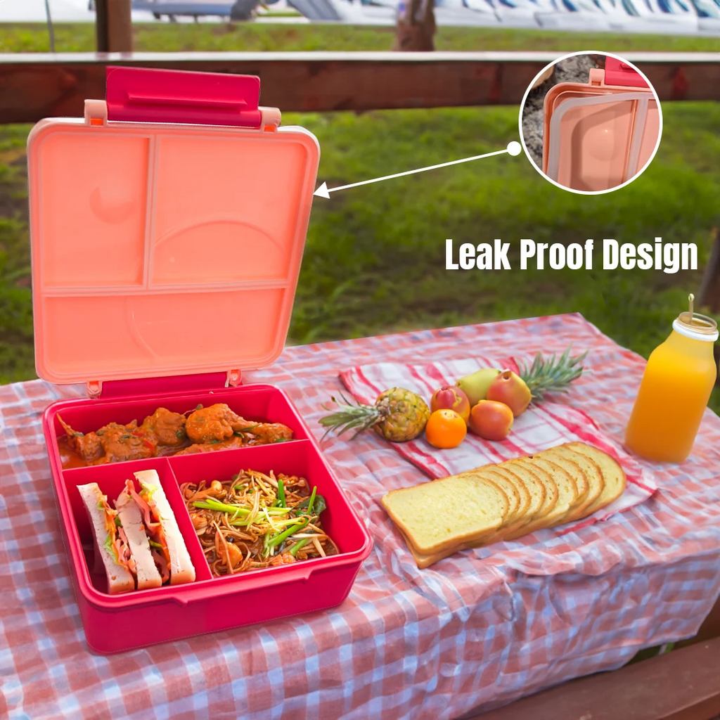 Blue Leak Proof Bento Box with Thermos Food Jar B86016