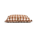 Brown Gingham Print Envelope Dog Bed F776664