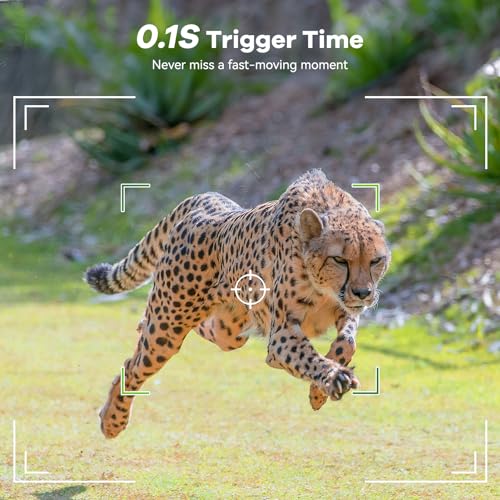 Trail Camera 48MP 4K WiFi Bluetooth Night Vision Waterproof Q250575