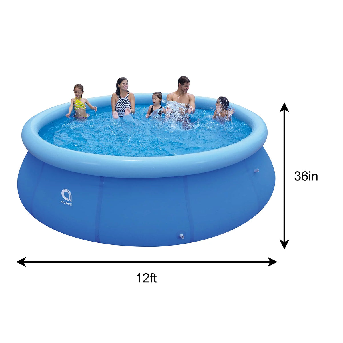 Inflatable Top Ring Round Pool Blue 10 ft x 30 in Q5151