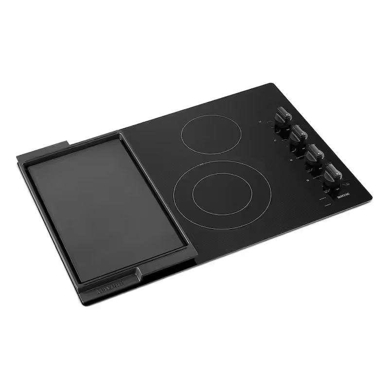 Black 4 Element Electric Cooktop with Reversible Grill, Griddle K97198