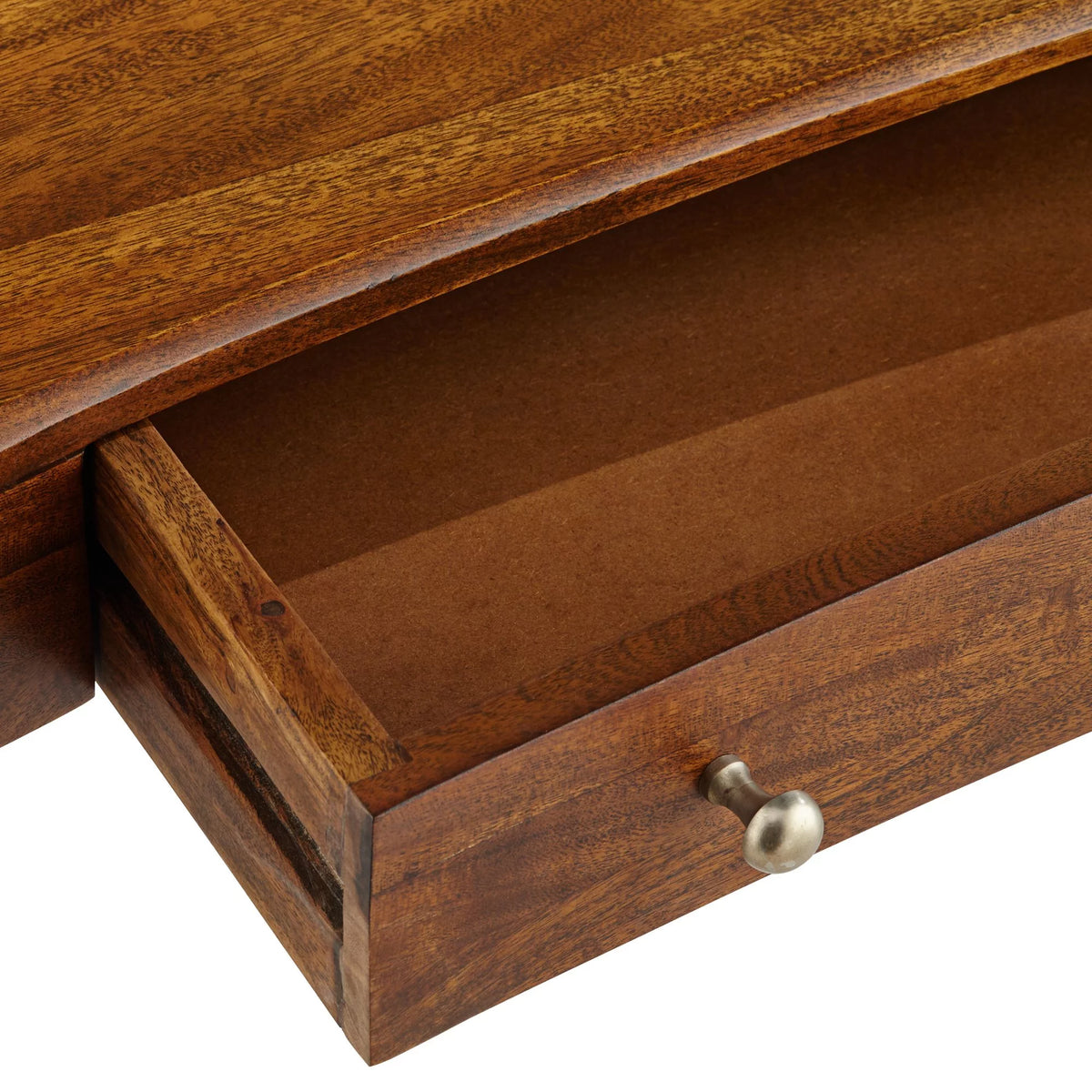 Brown Sheesham Wood 1-Drawer Writing Desk A921