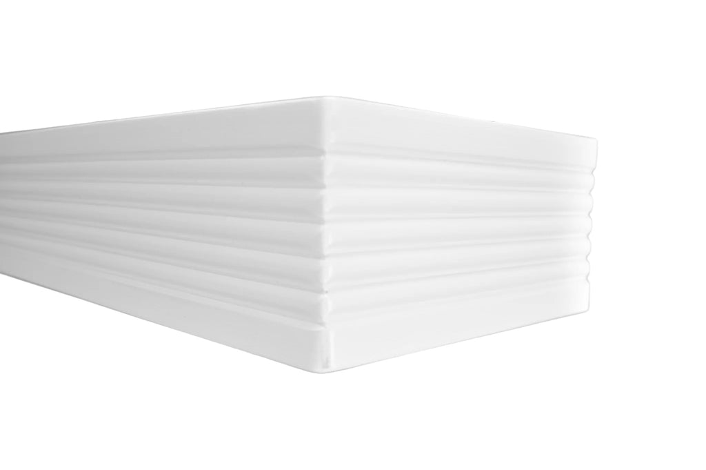 2' White Wood Floating Shelf E6301