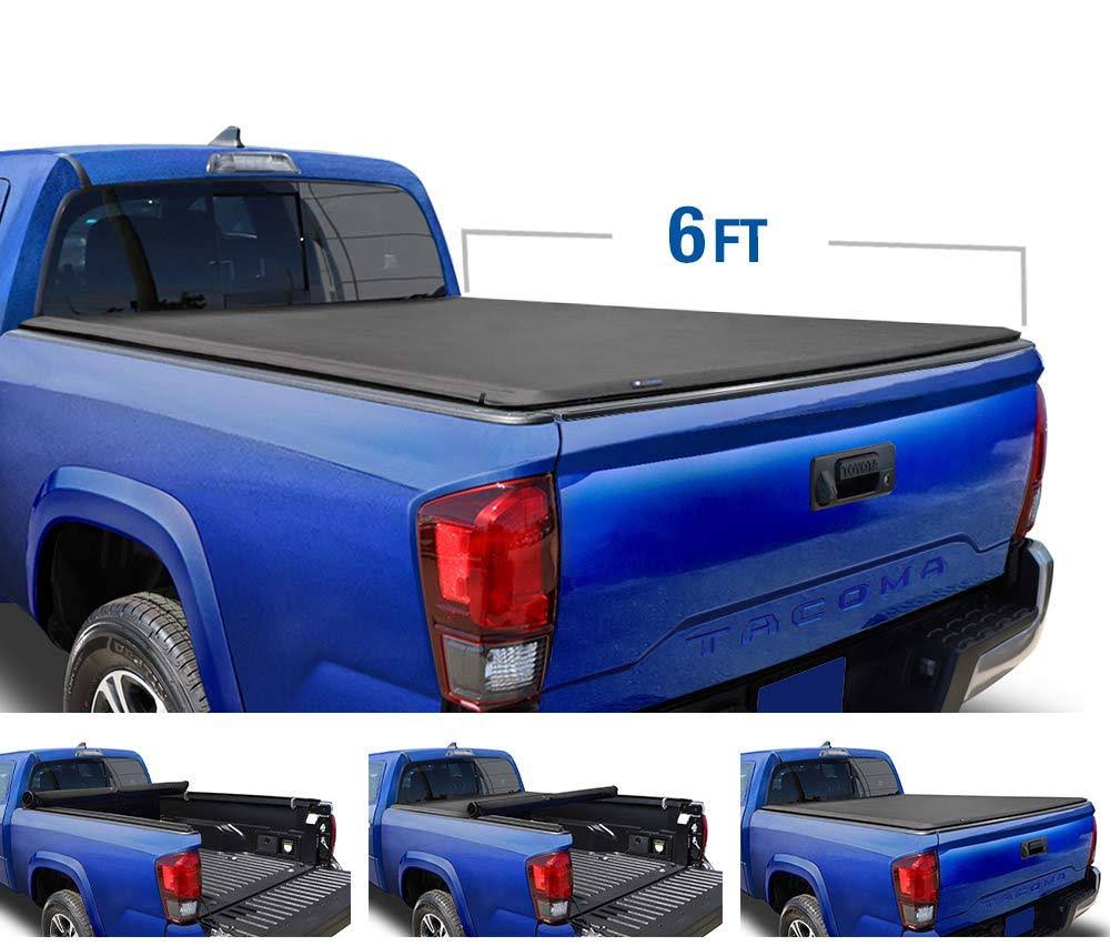 Soft Roll Up Truck Bed Tonneau Cover 6-feet R138