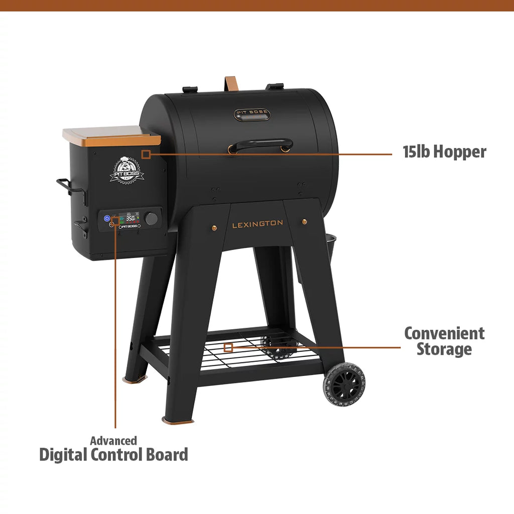 500 Sq in Wood Fired Pellet Grill and Smoker T7734