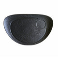 Oval Steak Plate 37x25cm Black E37330