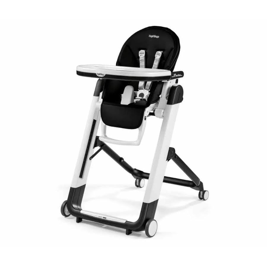 High Chair + Recliner Leatherette Black P91992
