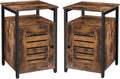 Set of 2 Wood Nightstand with Storage D1064