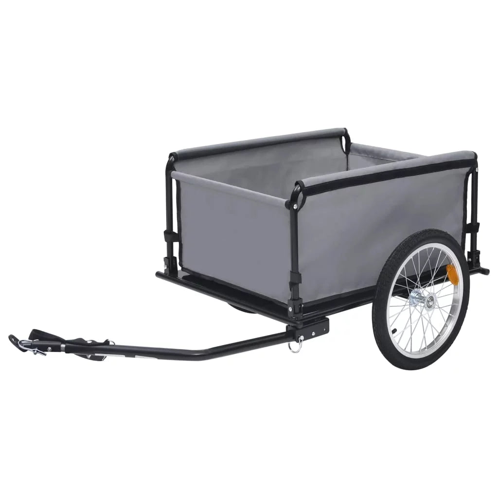 Bike Cargo Trailer Gray and Orange 143.3 lb X2997