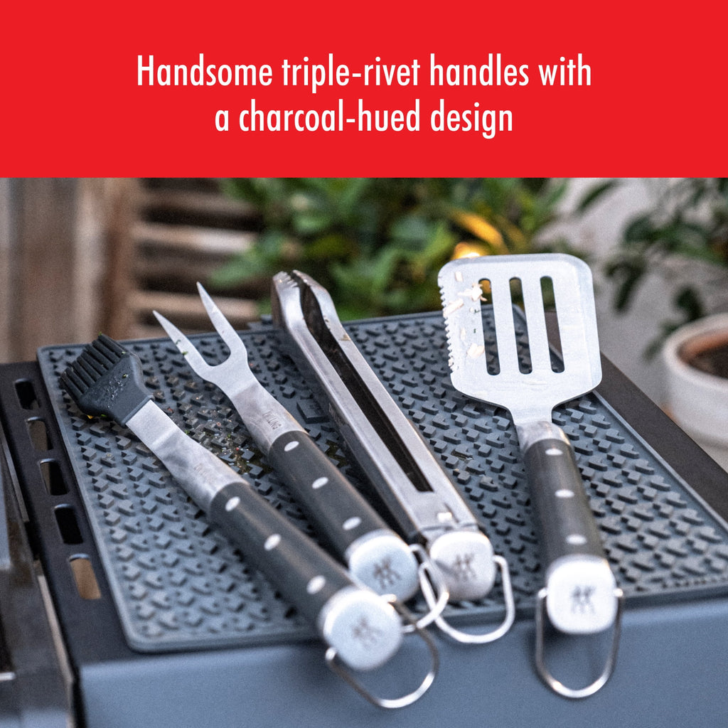 17-inch Stainless Steel Grill Spatula with Serrated Edge P312135