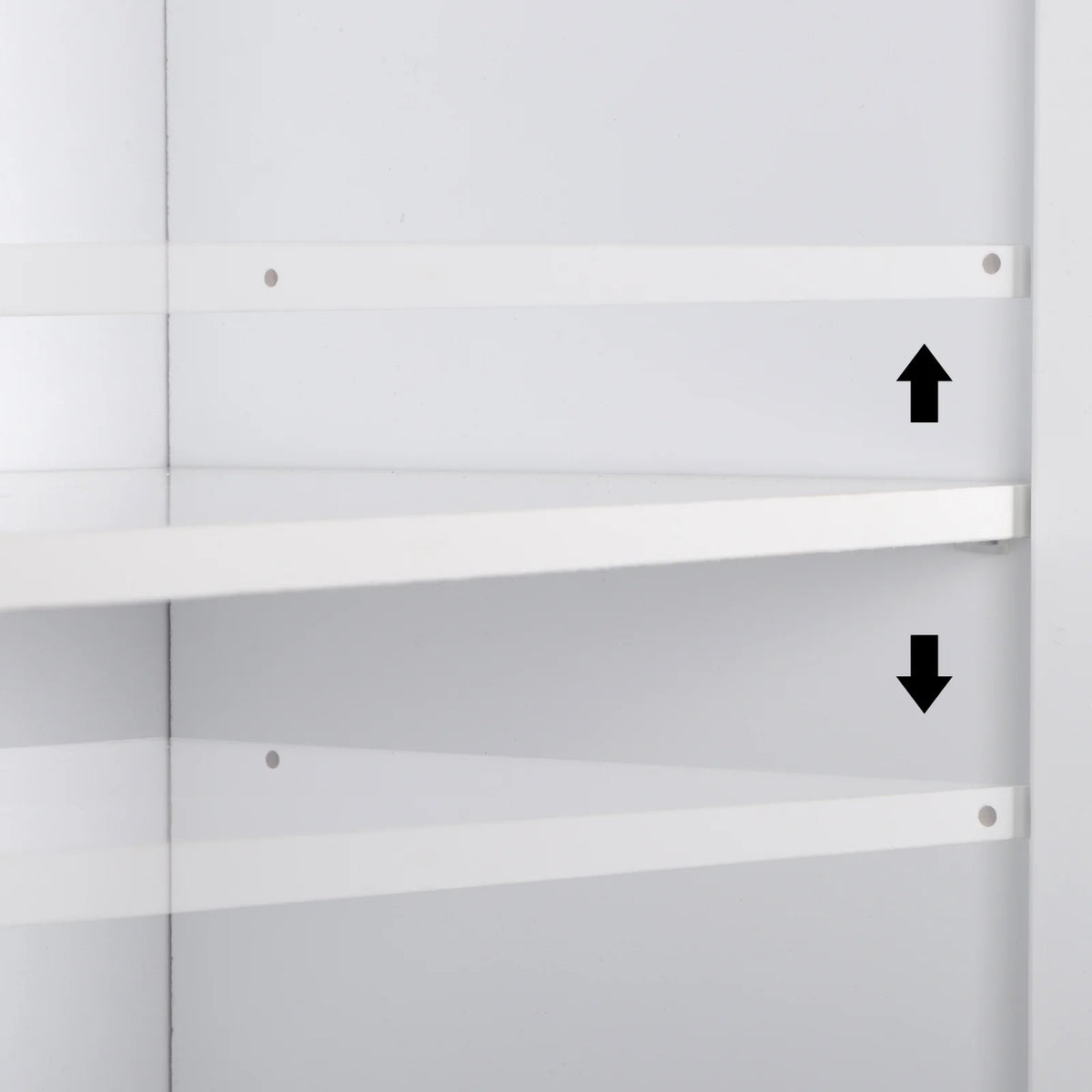 White 72" Wood Pantry Cabinet with 4 Adjustable Shelves S50750