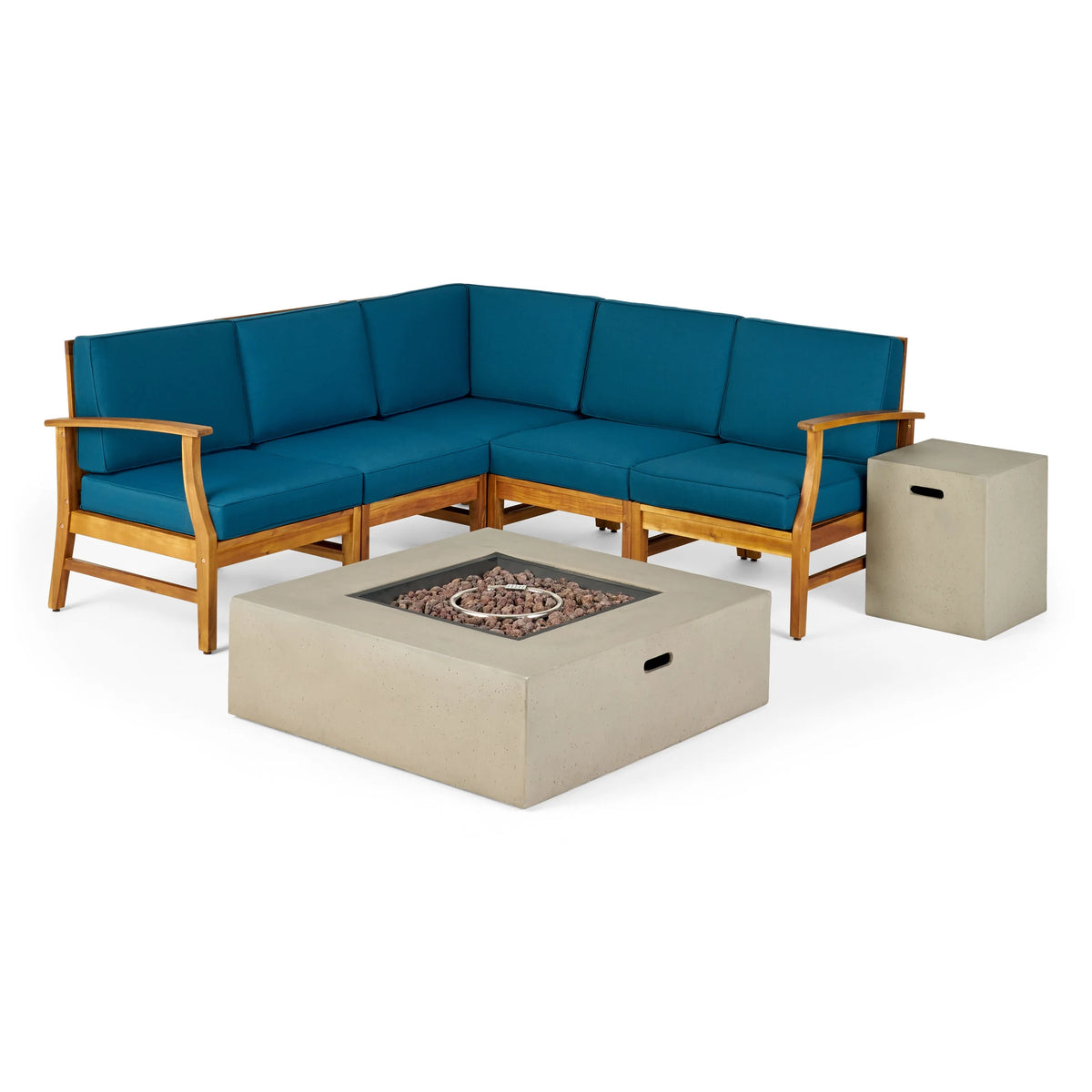 7-Piece Acacia Wood Outdoor Sofa Set S6953