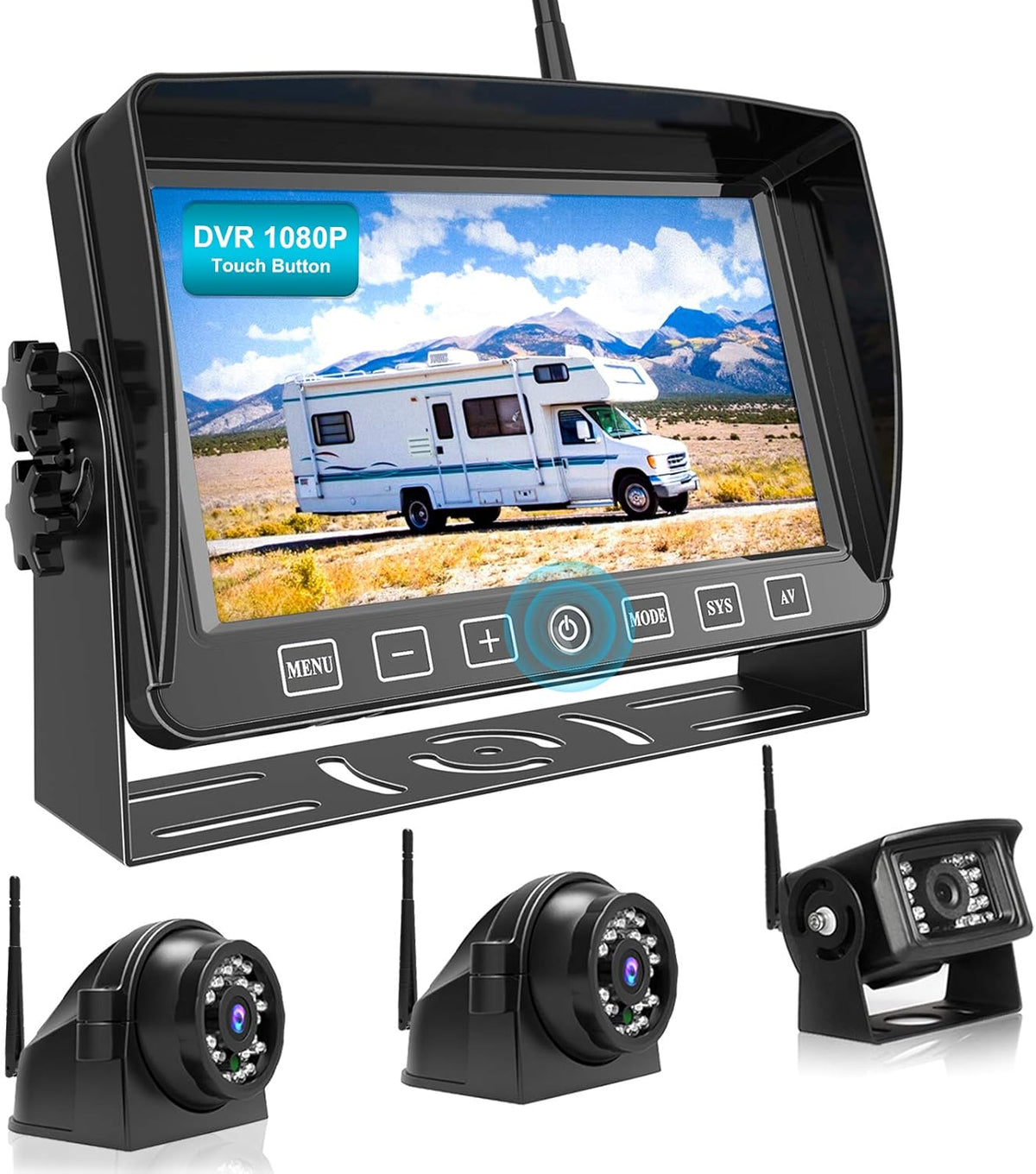 1080P 7-inch Wireless Backup Camera System I1456