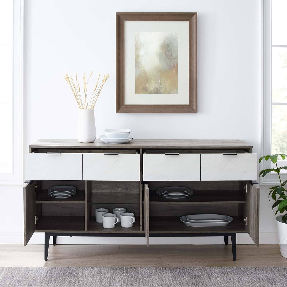 60x22 2 Drawer Sideboard J8710
