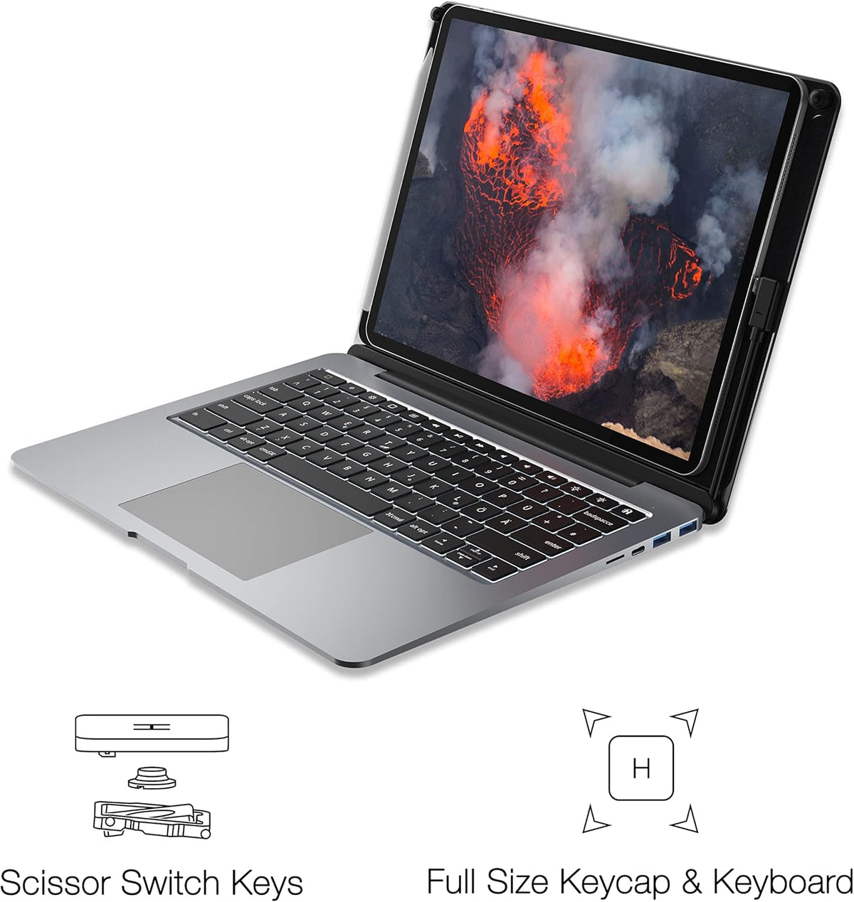 Magnetic Backlit Keyboard Case with Touchpad U519511