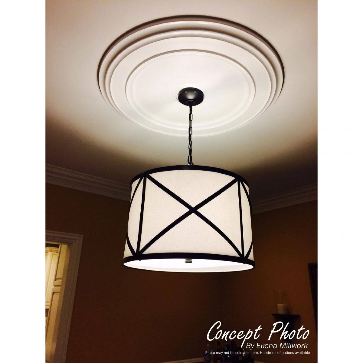 Hand-Painted Deco Ceiling Medallion I936