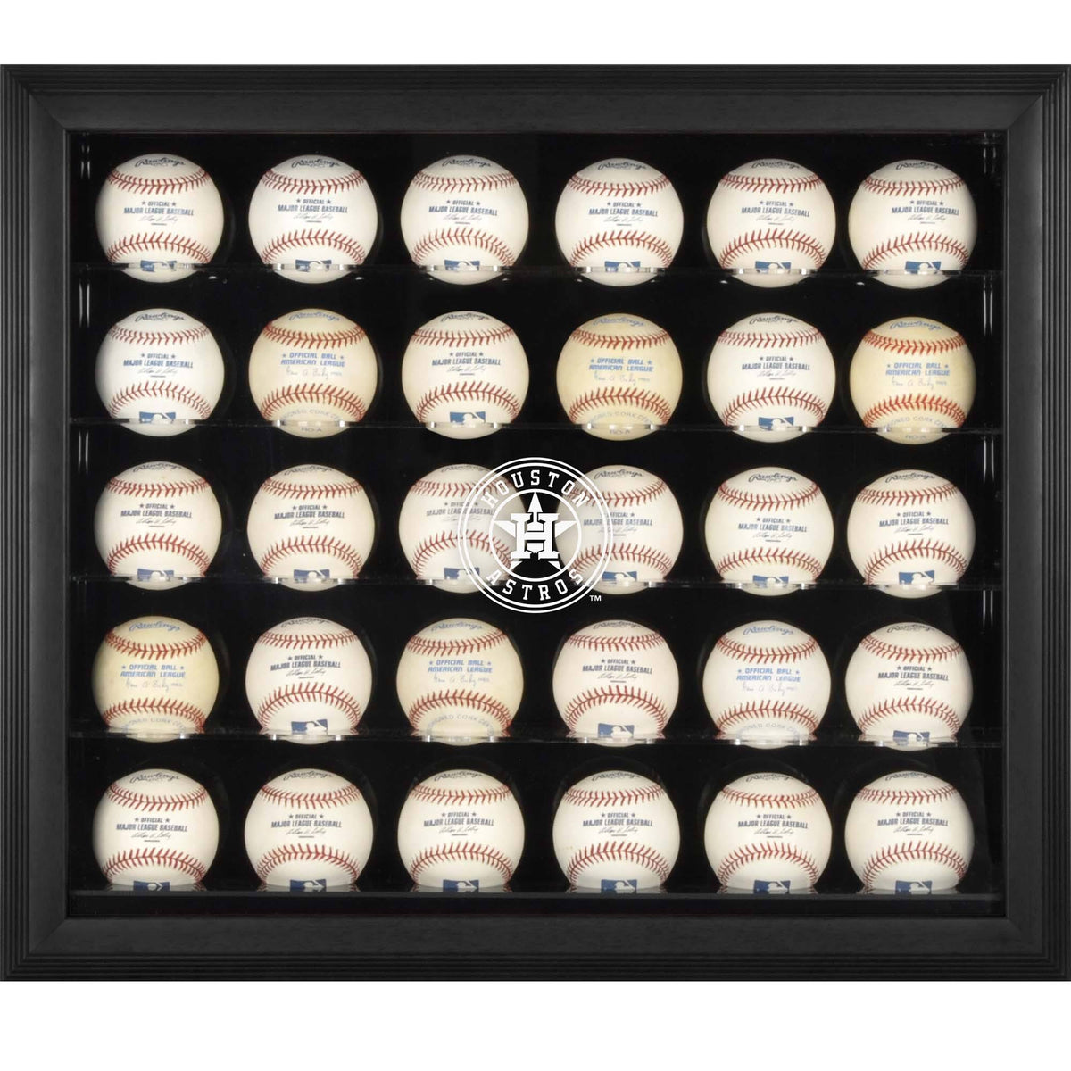 Black Framed 30-Ball Display Case Z297897