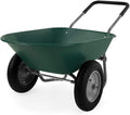 Green Dual-Wheel Utility Yard Cart B844
