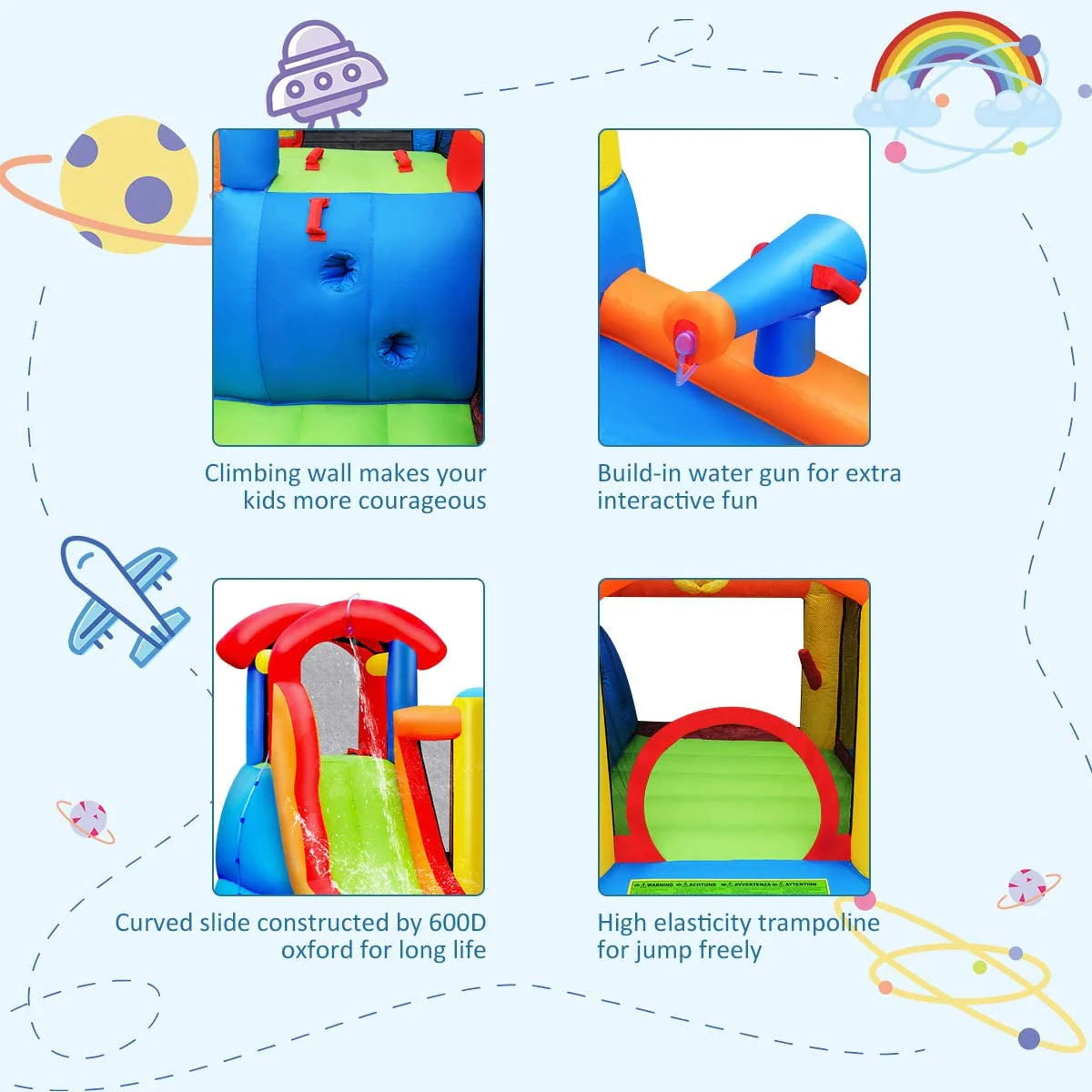 Inflatable Water Slide Bounce House W9888