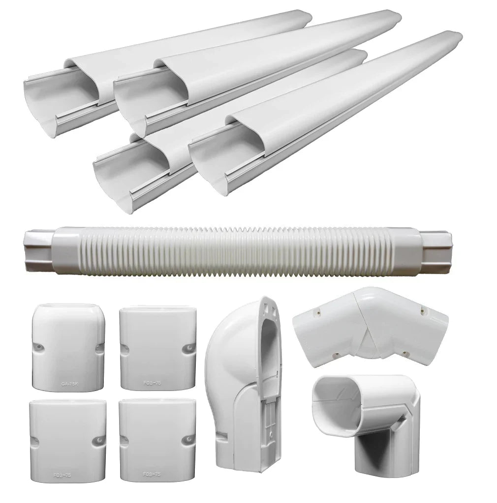 PVC Line Cover Kit for Mini Split Air Conditioners & Heat Pumps R5003