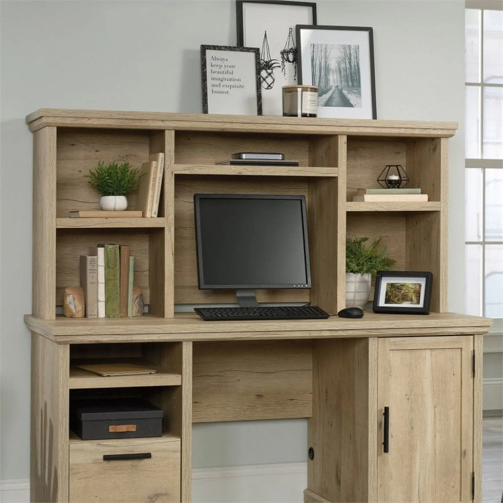 2-Piece L-Shaped Desk & Computer Hutch Set U948265