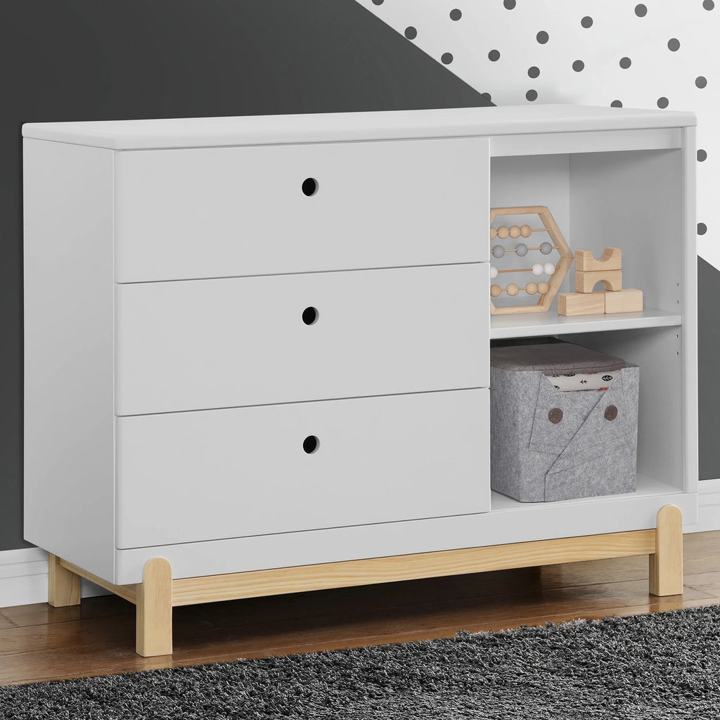 3 Drawer Dresser with Cubbies D740250