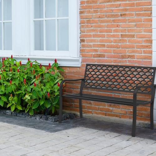 50" Anti-Rust Weatherproof Outdoor Bench G8663