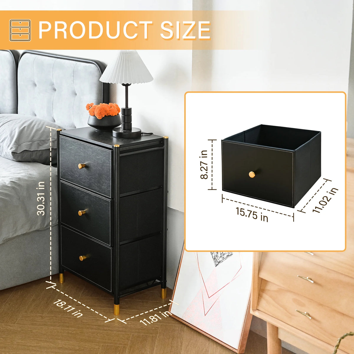 3 Drawer Dresser Y64836