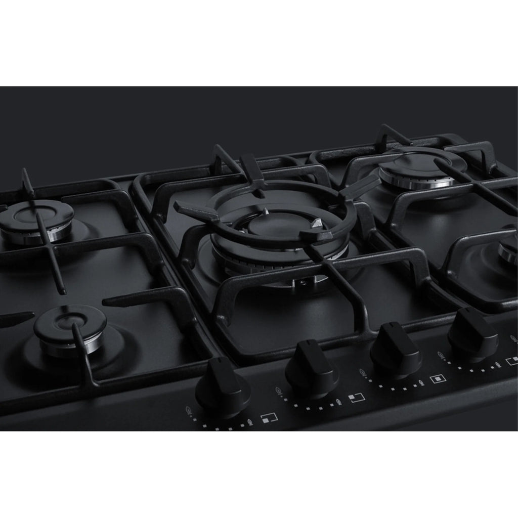 Black 5-Burner Gas Cooktop with Sealed Burners K85728