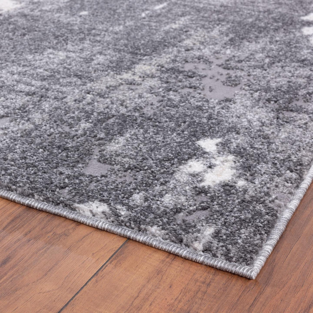 Modern Abstract Area Rug Gray 8 x 10 X14599