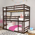 White Wood Convertible Bunk Bed P8473