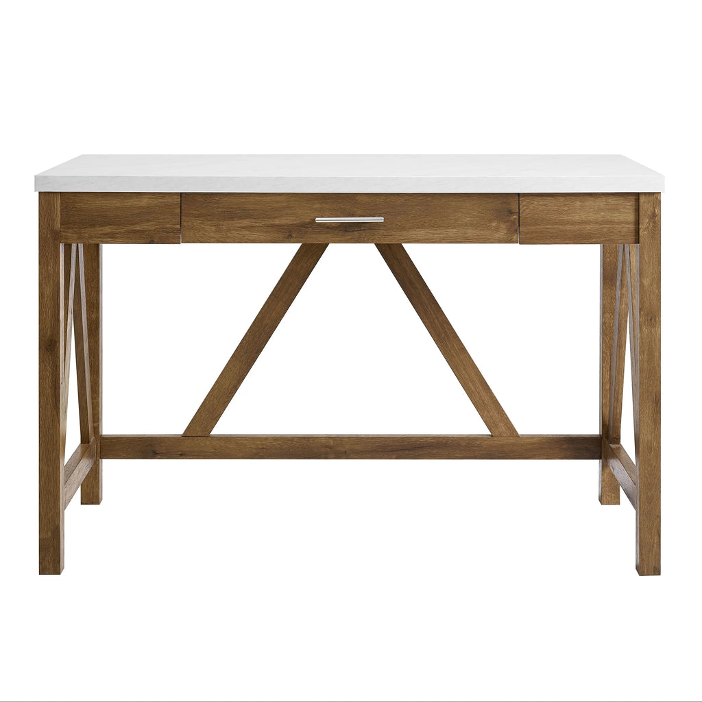 Rustic Farmhouse Computer Writing Desk with Drawer H164200