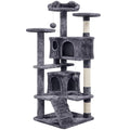 Dark Gray Cat Tree Condo with Scratching Post Tower V144128