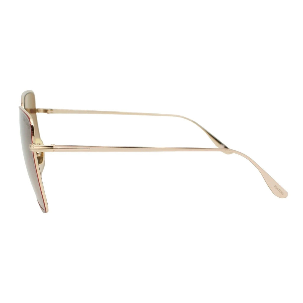 Rose Gold Brown Gradient Women's Sunglasses C311